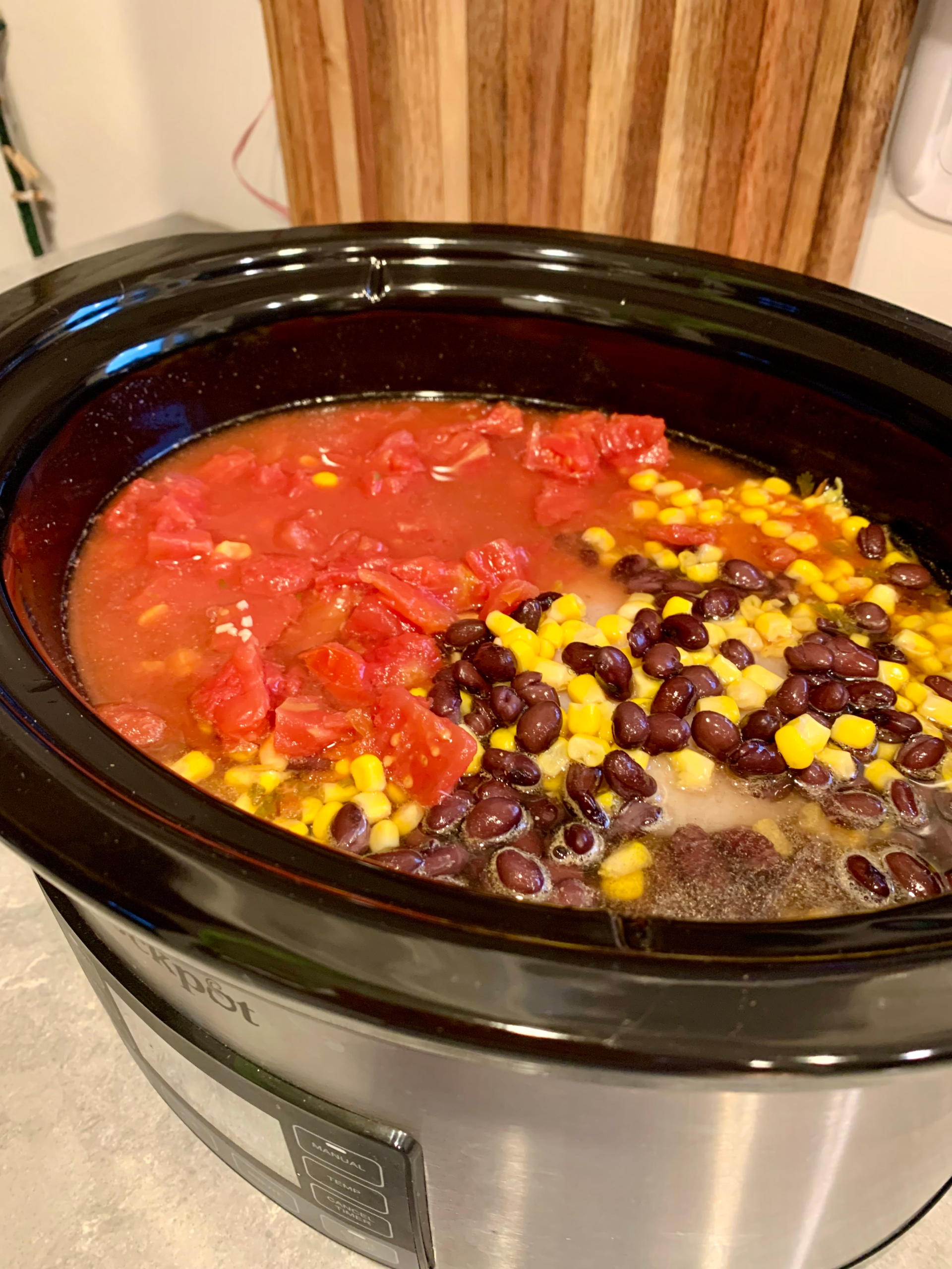 Tasty slow cooker chicken Tortilla soup