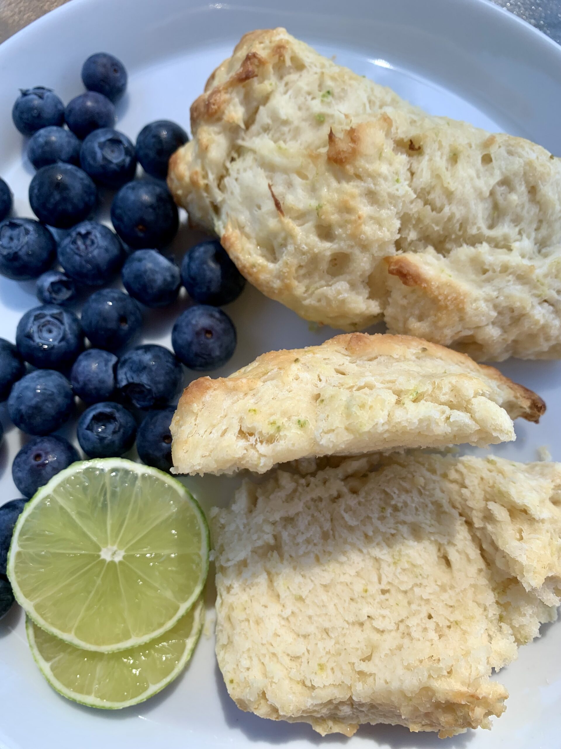 Lime Sourdough Scones